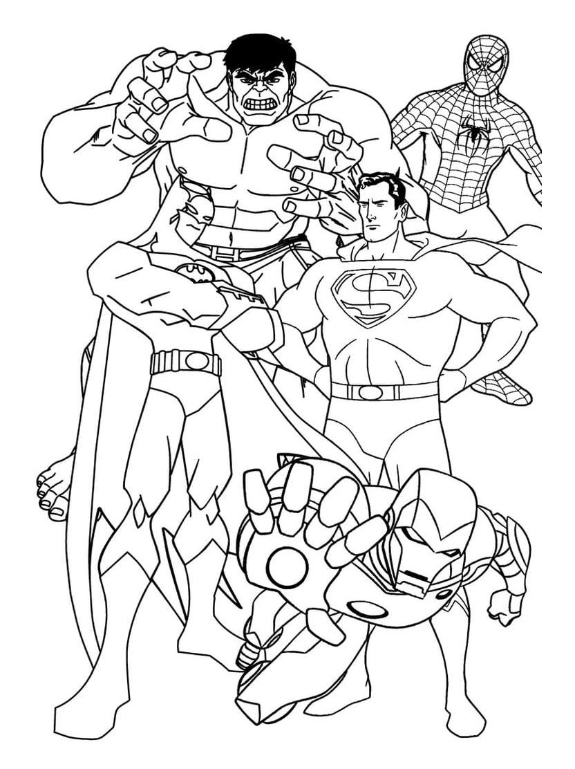 Coloriage Super Heros Artistique