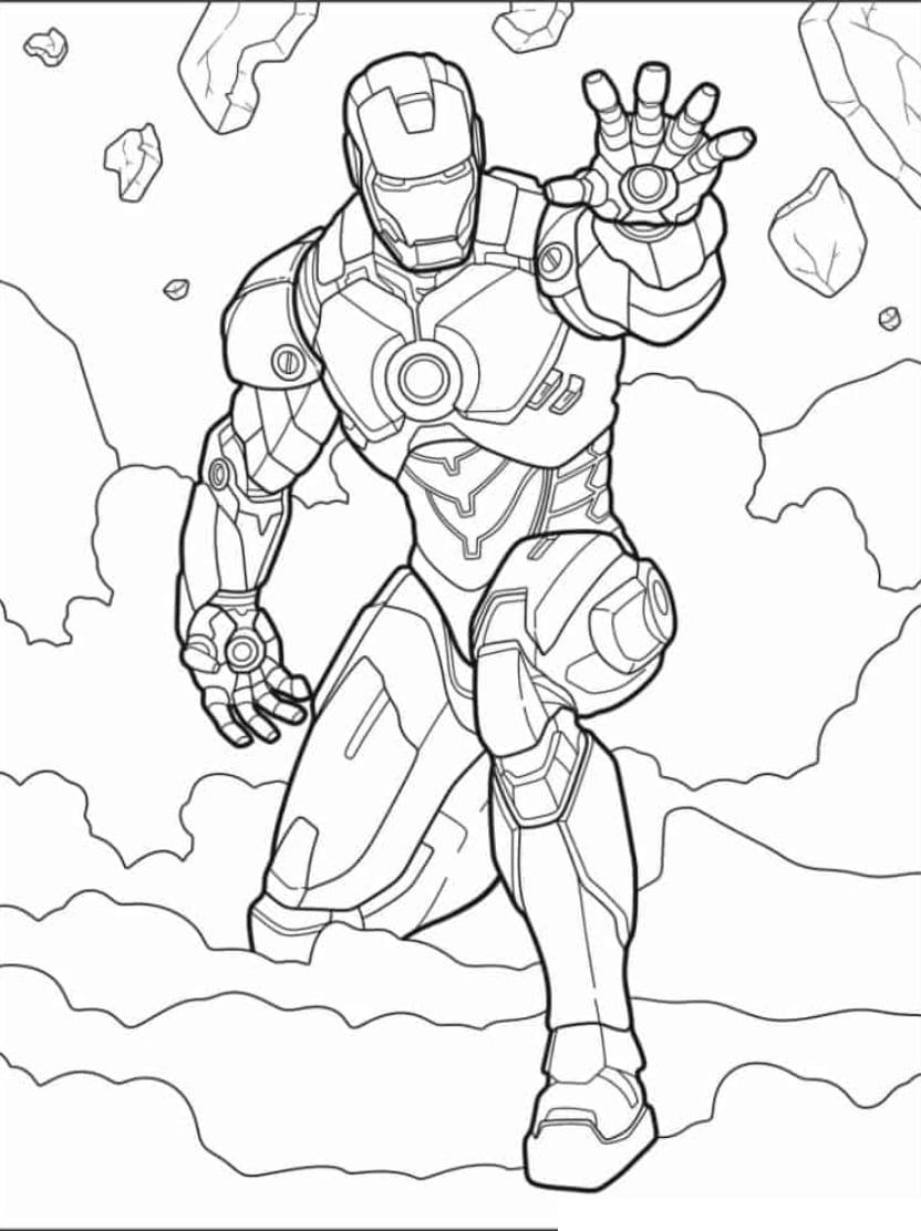 Coloriage Super Heros En Combat