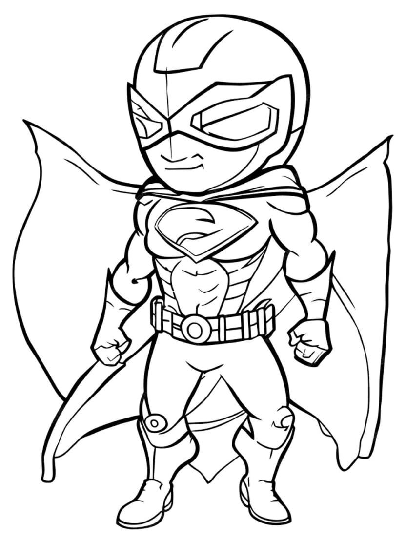 Coloriage Super Heros Facile