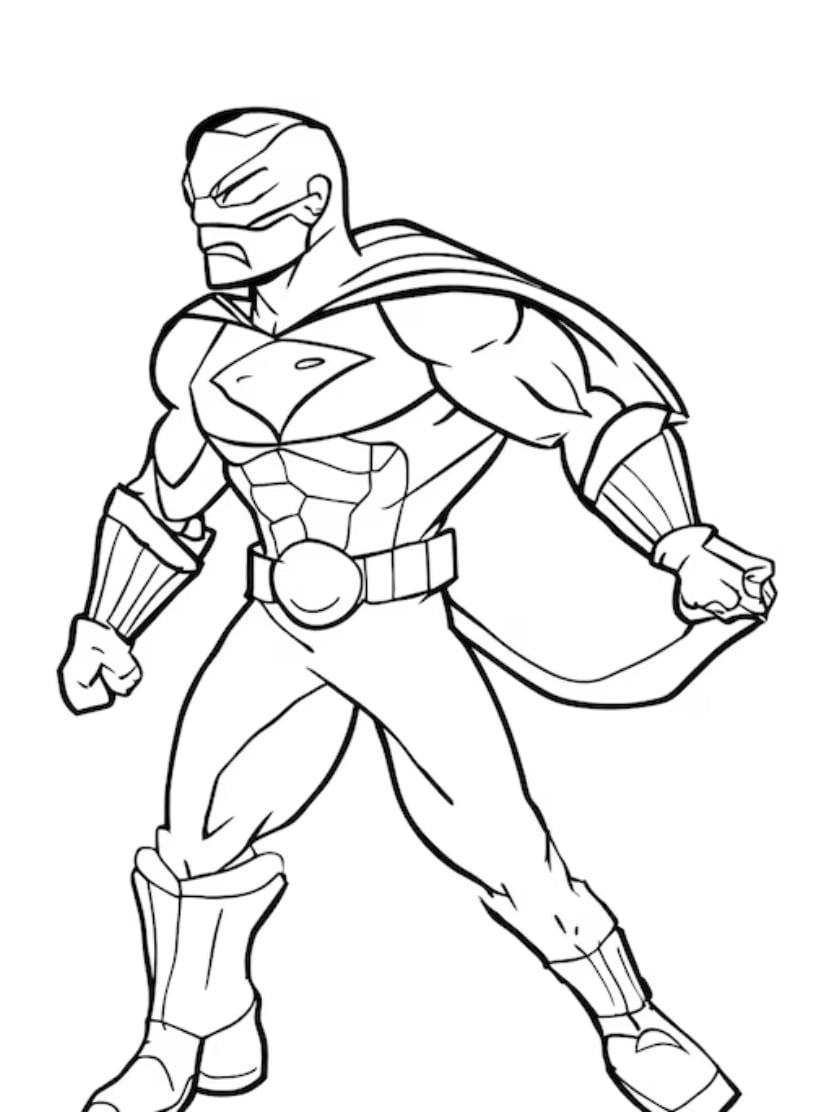 Coloriage Super Heros Gratuit