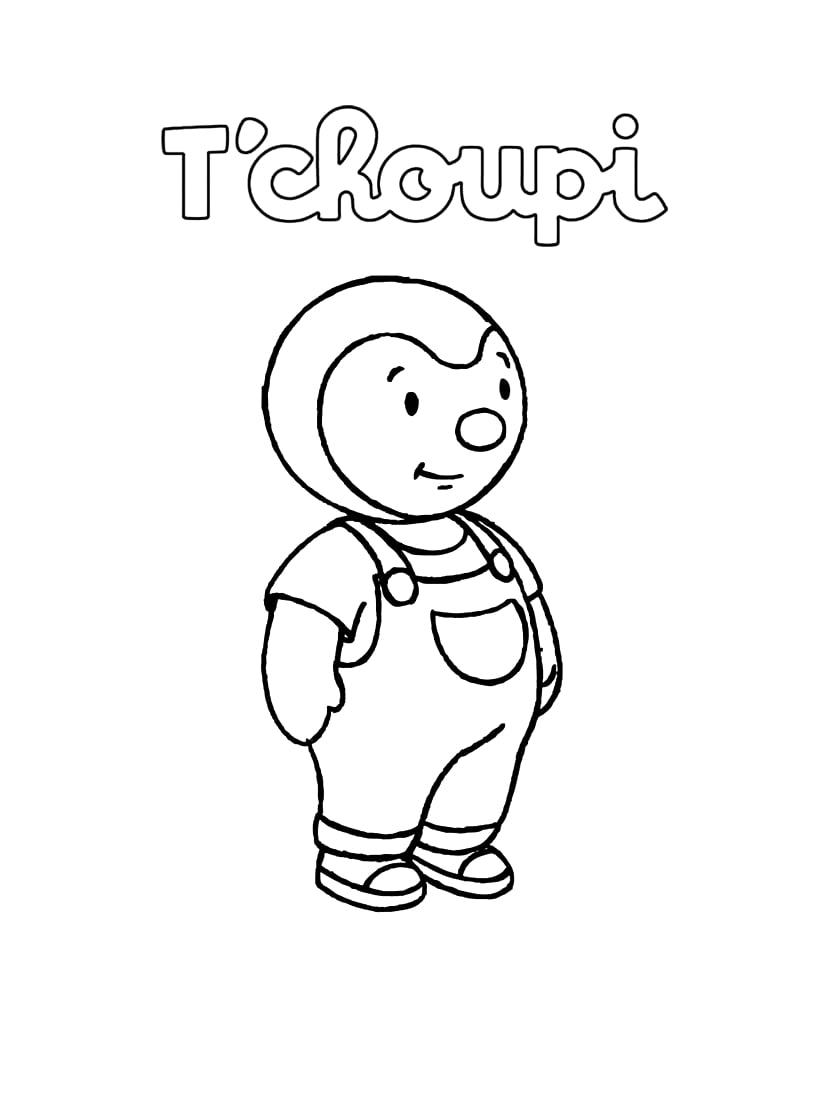 Coloriage Tchoupi Gratuit Et Mignon