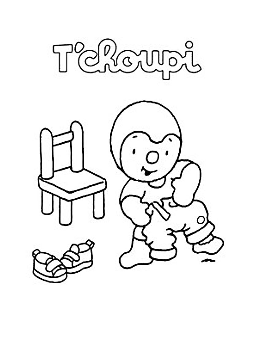 Coloriage Tchoupi Imprimable Pour Enfants