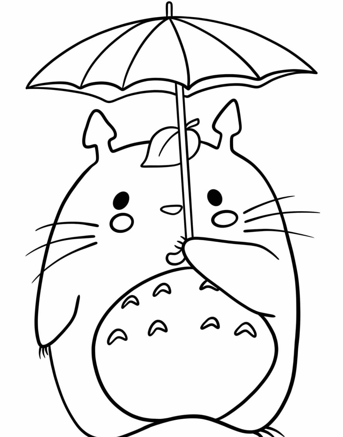 Coloriage Totoro Pour Enfant