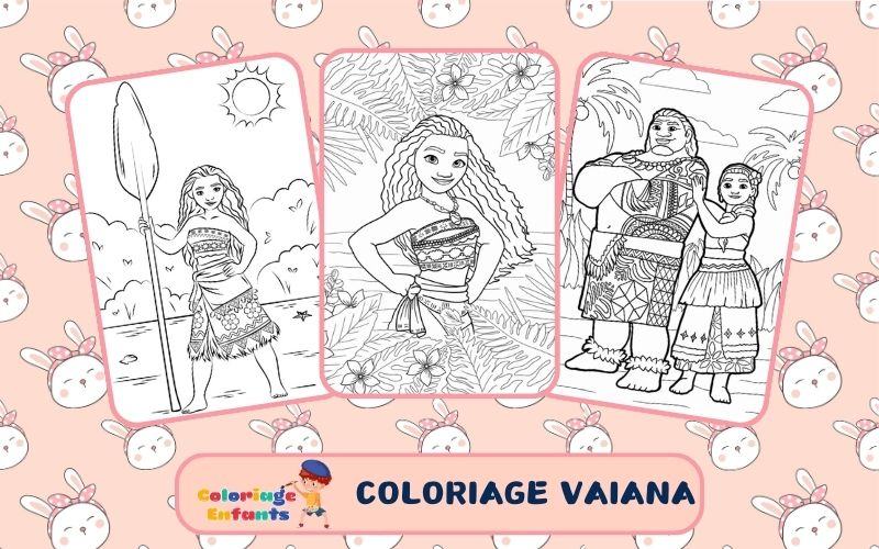 Coloriage Vaiana