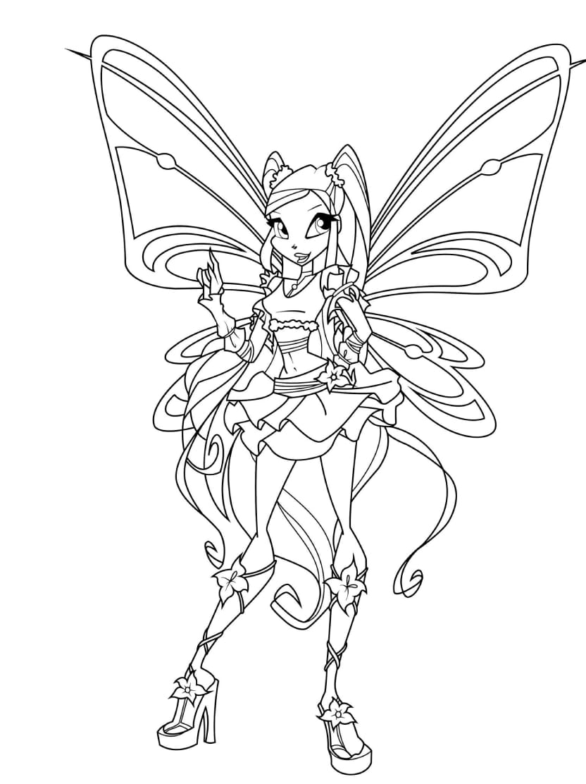 Coloriage Winx Art Mignon