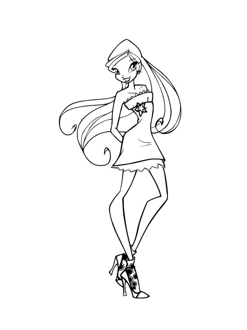 Coloriage Winx Magique