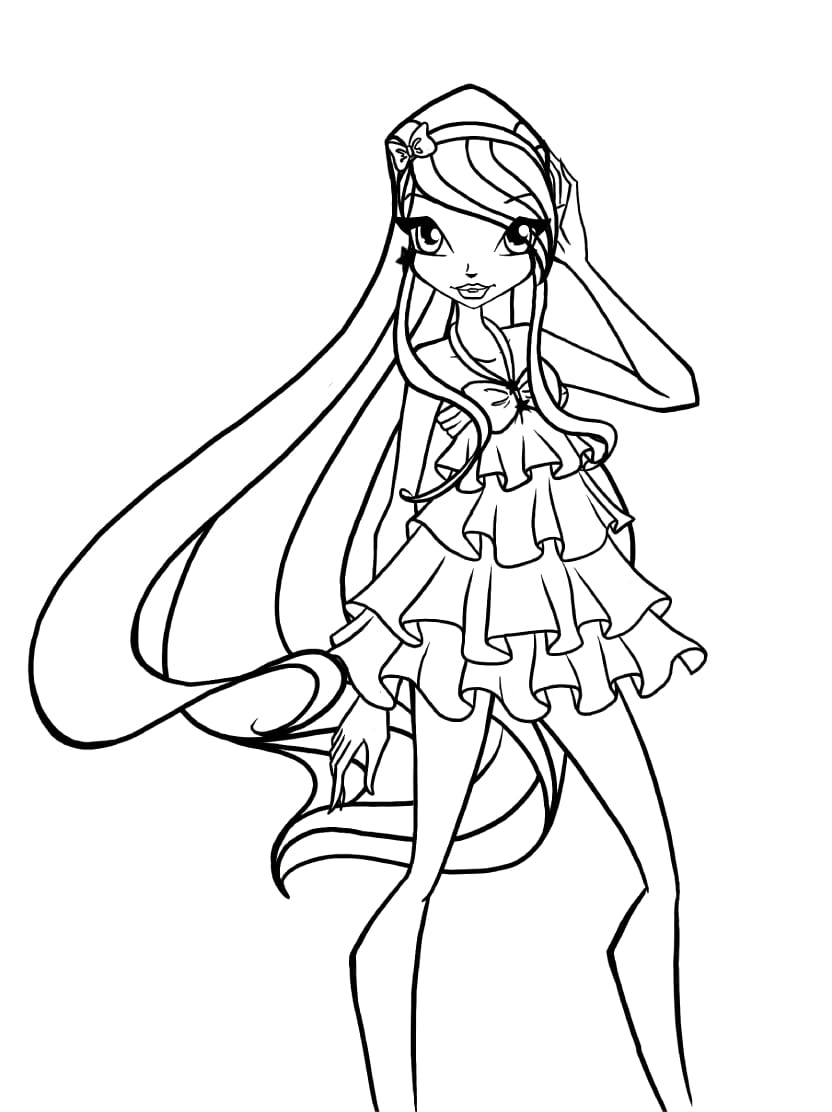 Coloriage Winx Tres Belle