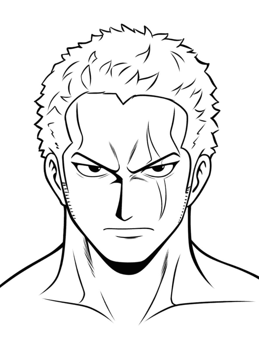 Coloriage Zoro Cool