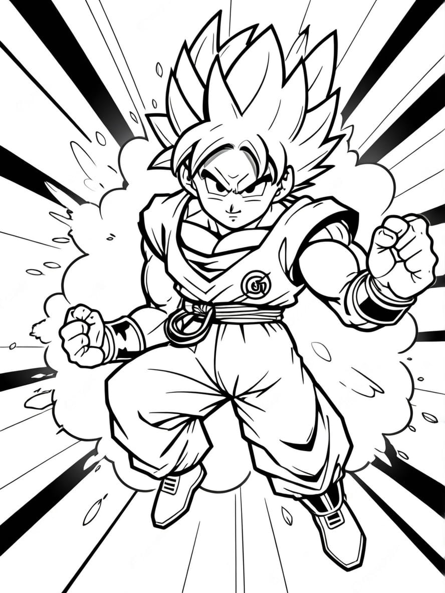 Goku Lance Son Energie Emblematique Kamehameha Chibi