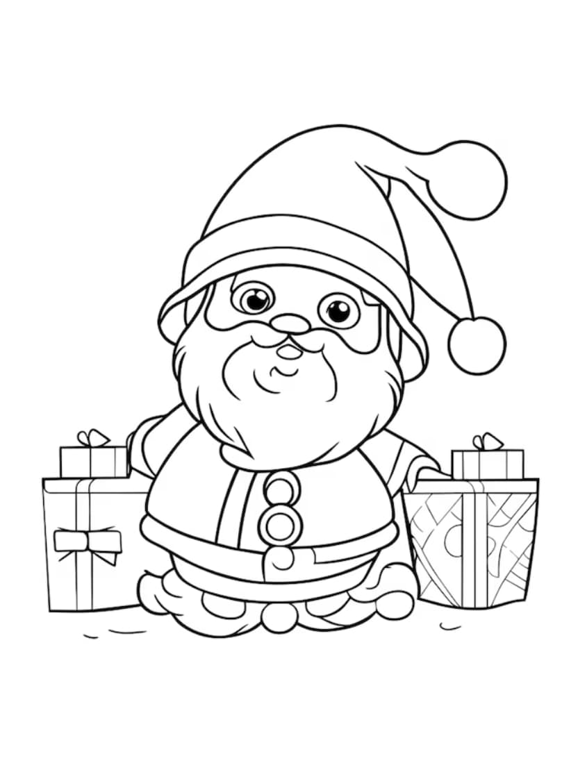 Pere Noel Coloriage A Imprimer