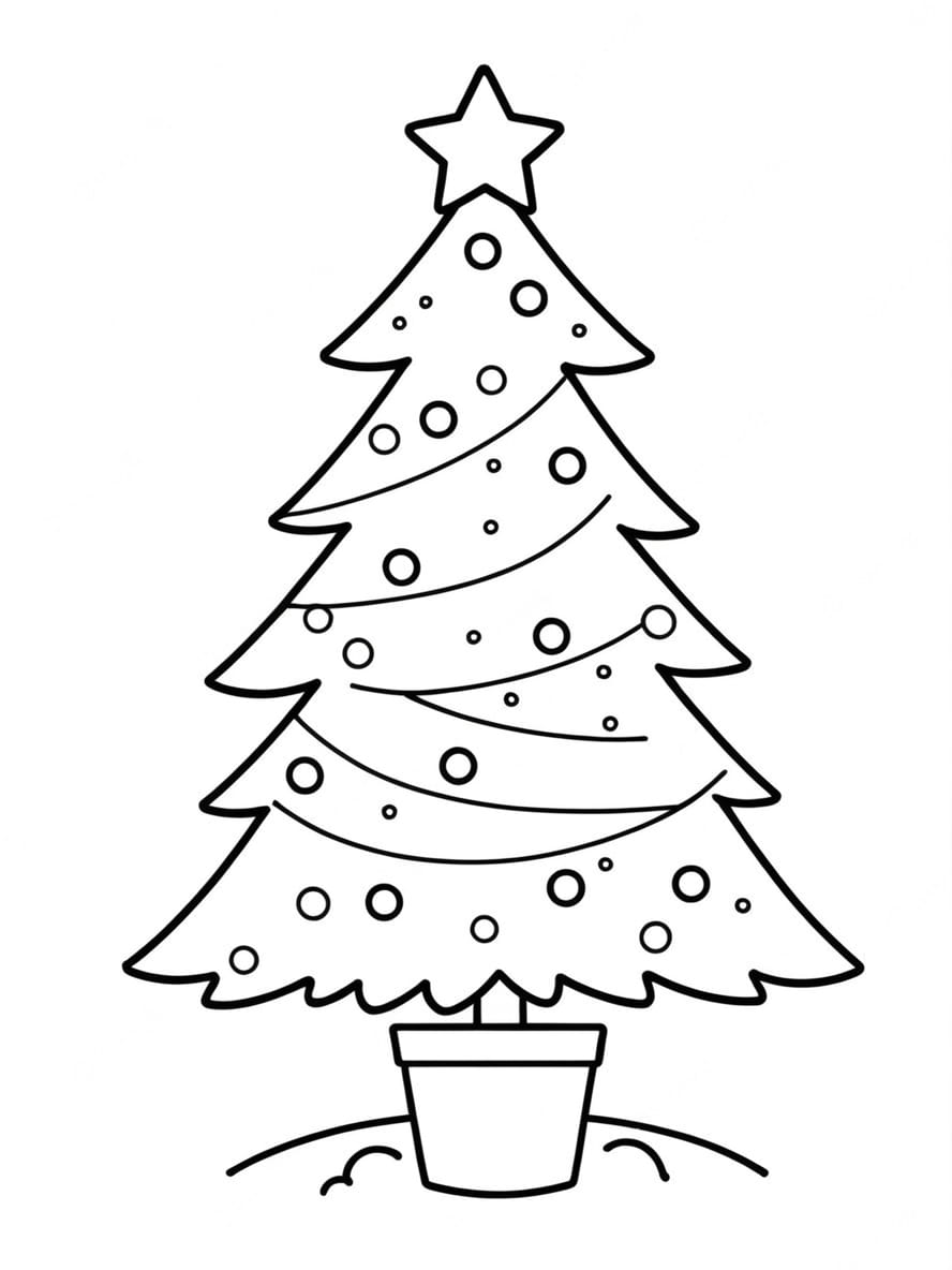 Sapin De Noel Coloriage A Imprimer