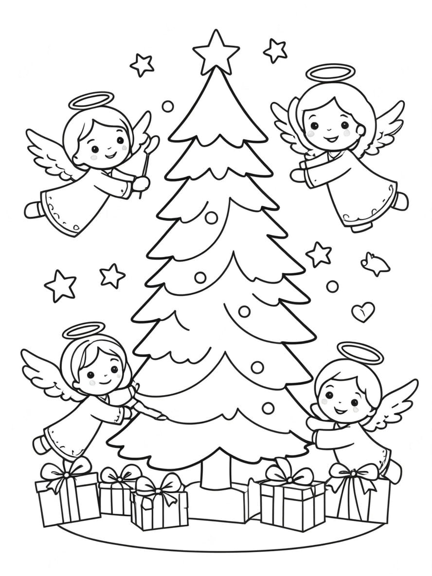 Sapin De Noel Coloriage Artistique Creatif