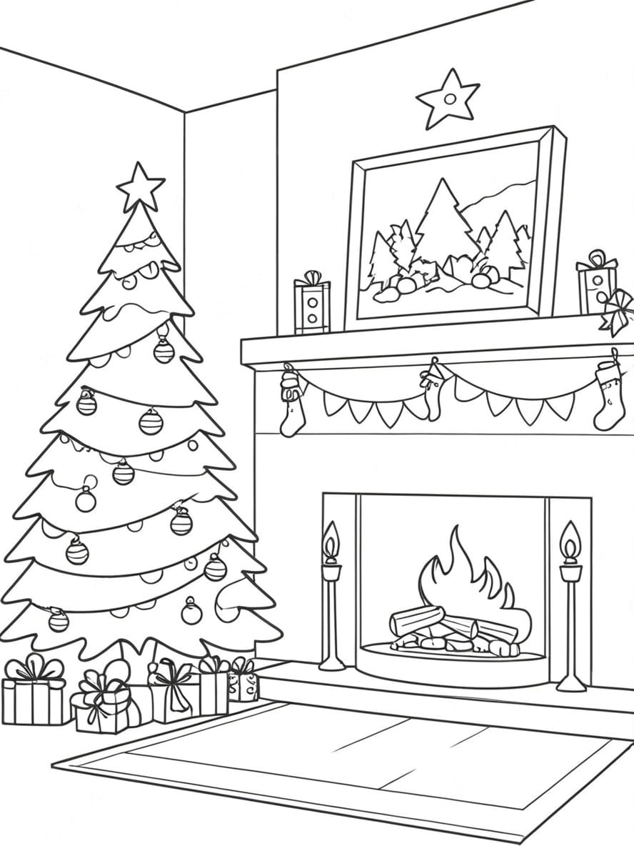 Sapin De Noel Coloriage Artistique