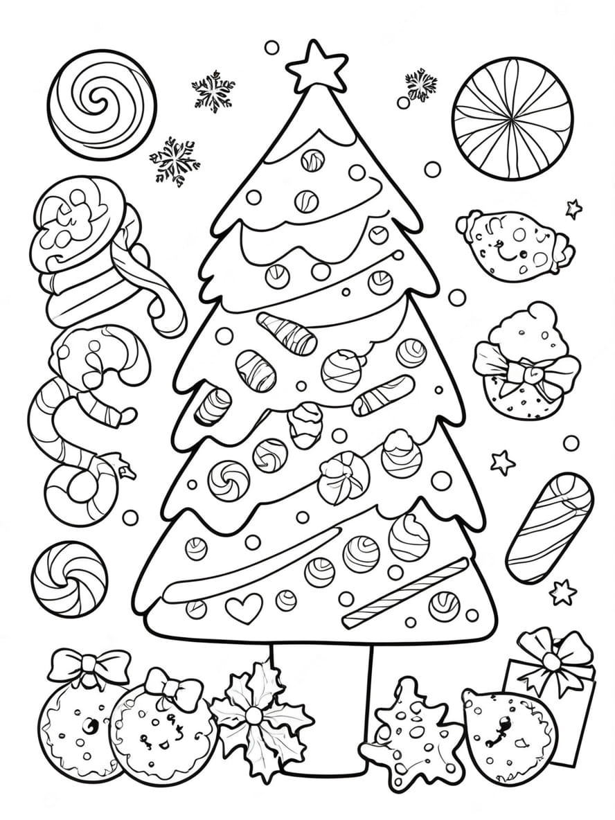 Sapin De Noel Coloriage Creatif