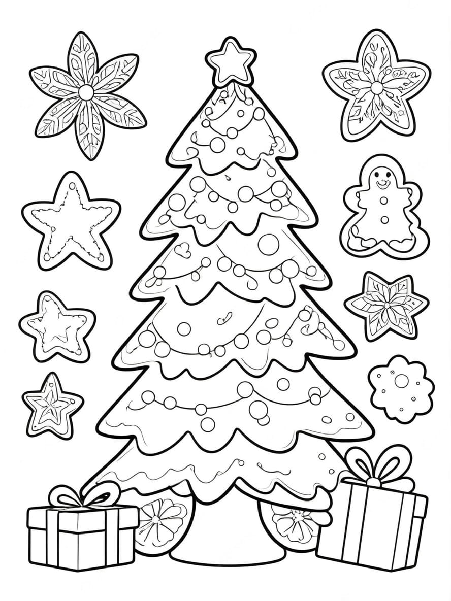 Sapin De Noel Coloriage Gratuit Pour Enfant