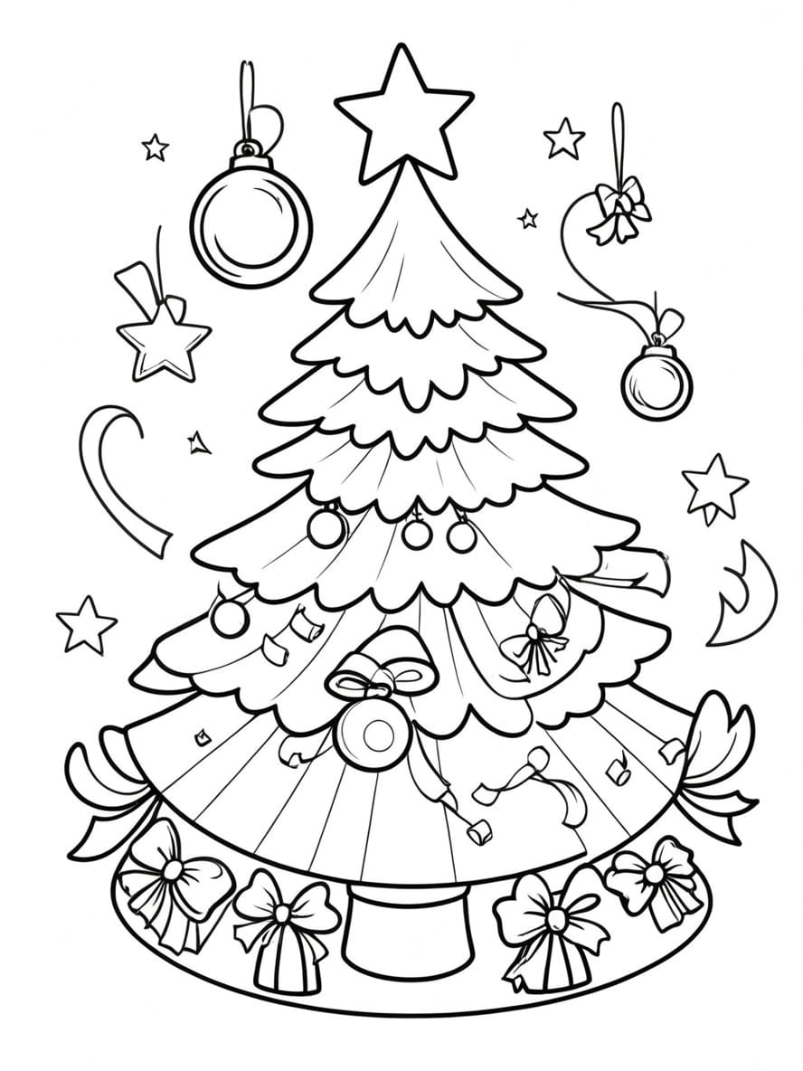 Sapin De Noel Coloriage Pour Enfant