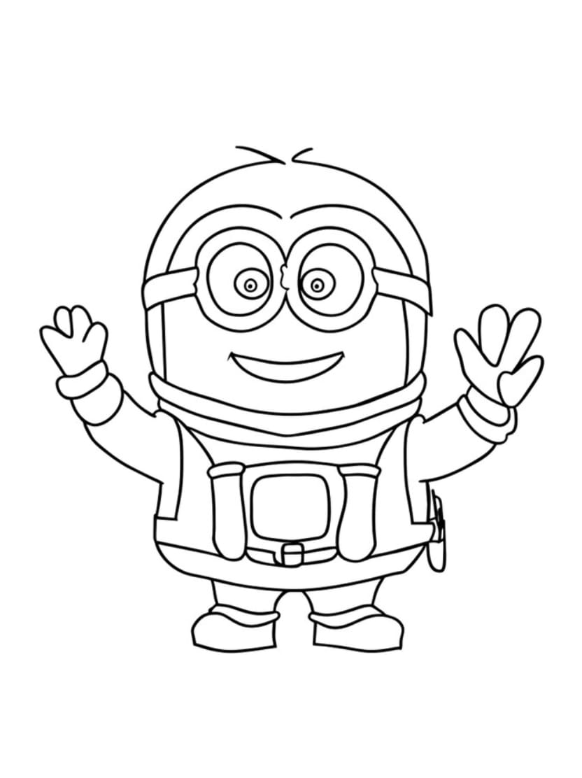 Coloriage Minion Original Pour Les Artistes