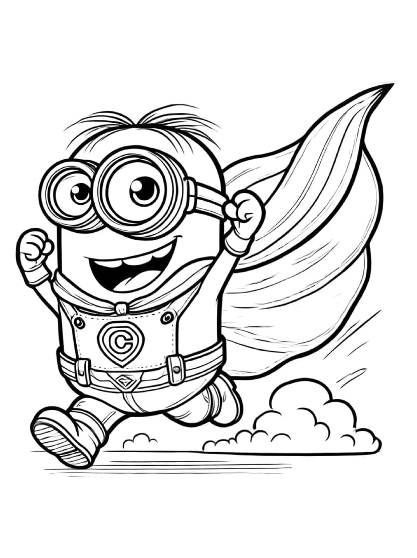 Coloriage Minion Pour Developper Creativite Des Enfants