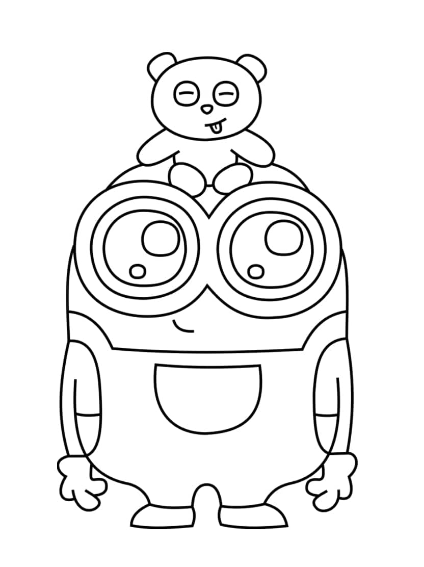 Coloriage Minion Pour Fete D Anniversaire Joyeuse