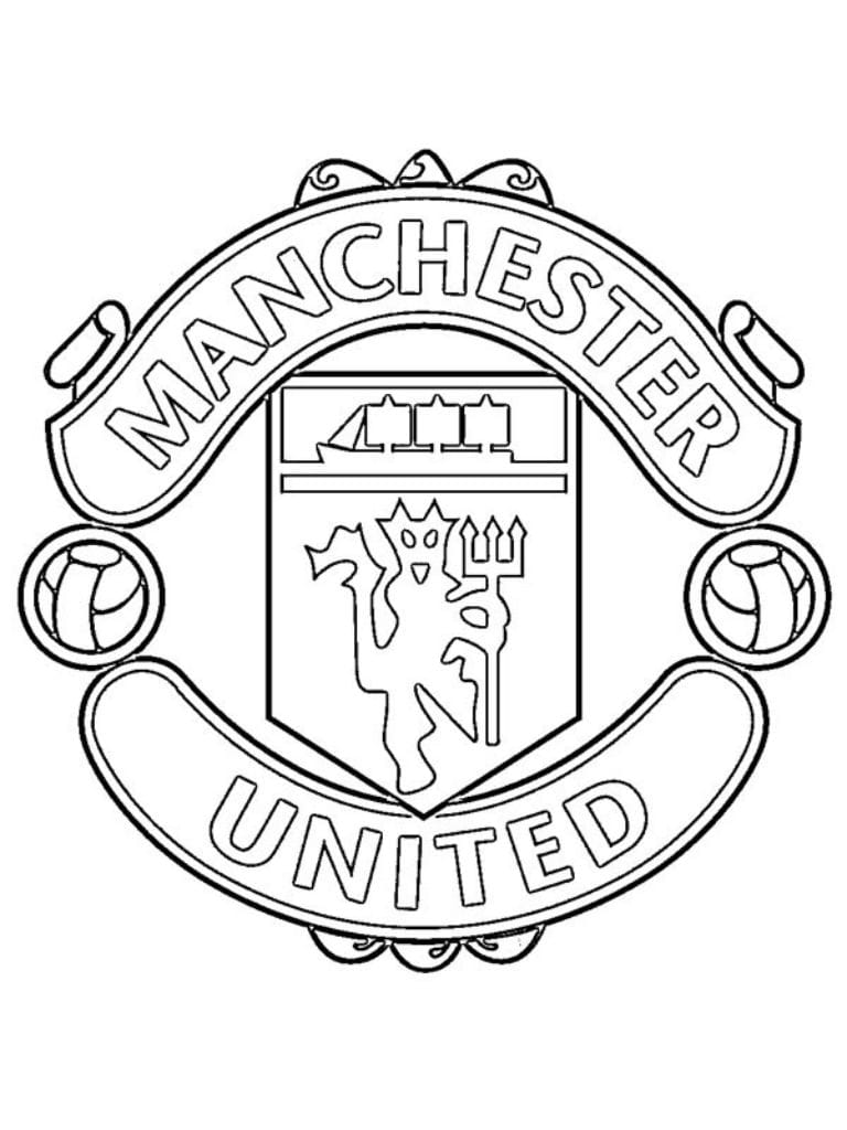 Manchester United Coloriage Logo Foot Creer Votre Propre Graphisme Sportif