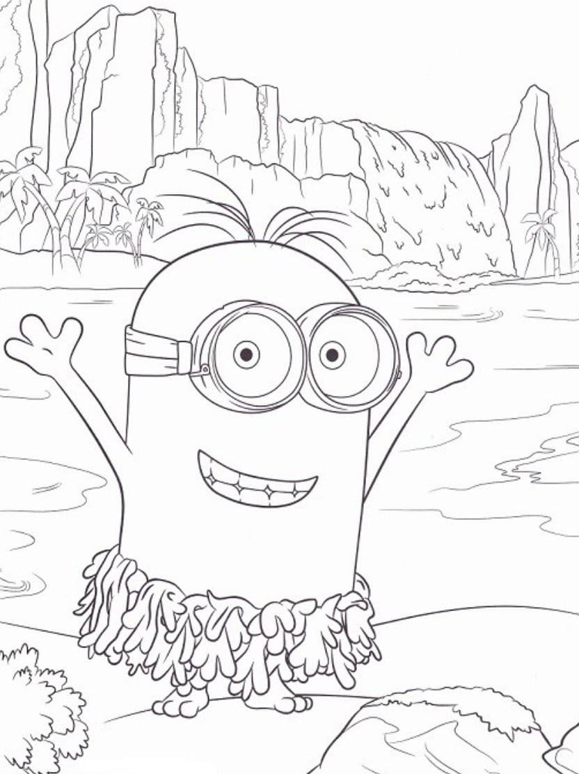 Recherche Images Coloriage Minion Unique