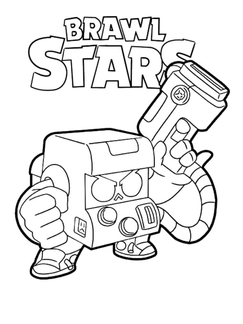 Coloriage Brawl Stars Pour Donner Vie Aux Heros Du Jeu