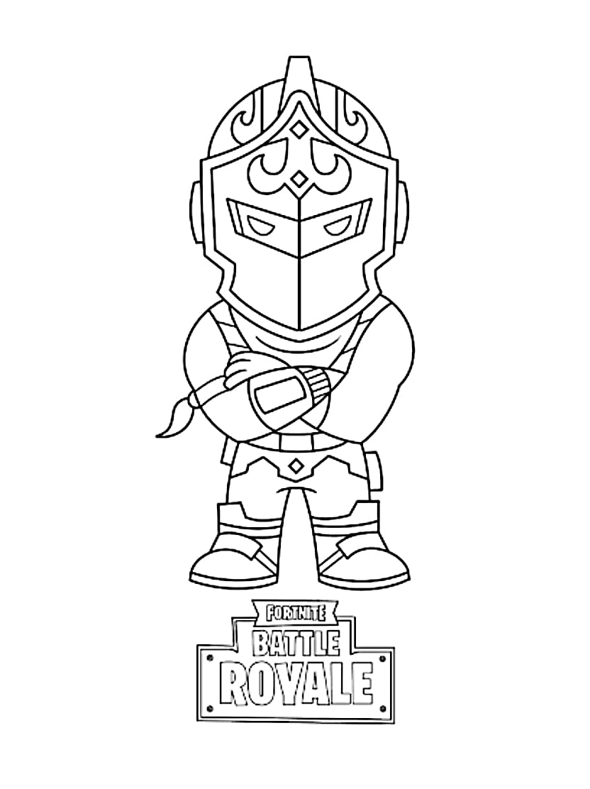 Coloriage Fortnite Adorable Et Facile A Colorier