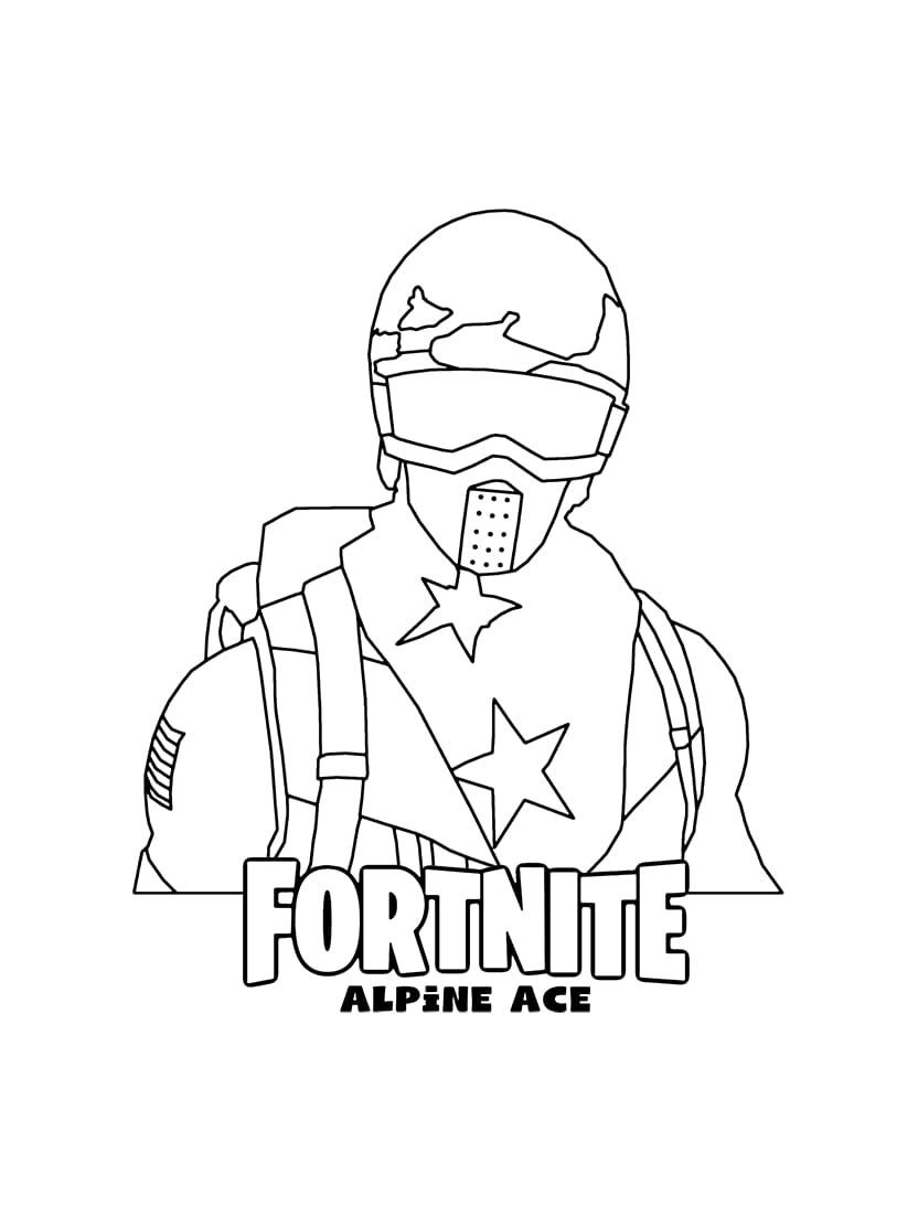 Coloriage Fortnite Facile Et Amusant Pour Tous