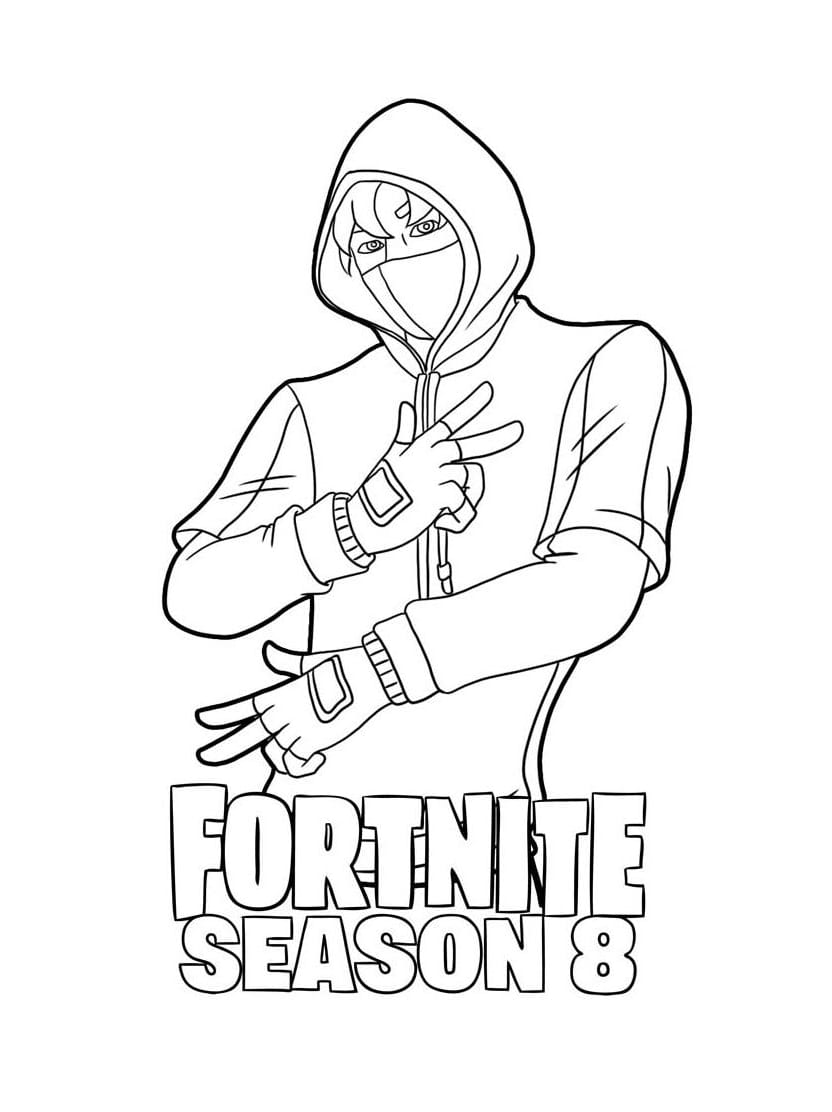 Coloriage Fortnite Simple Mais Captivant