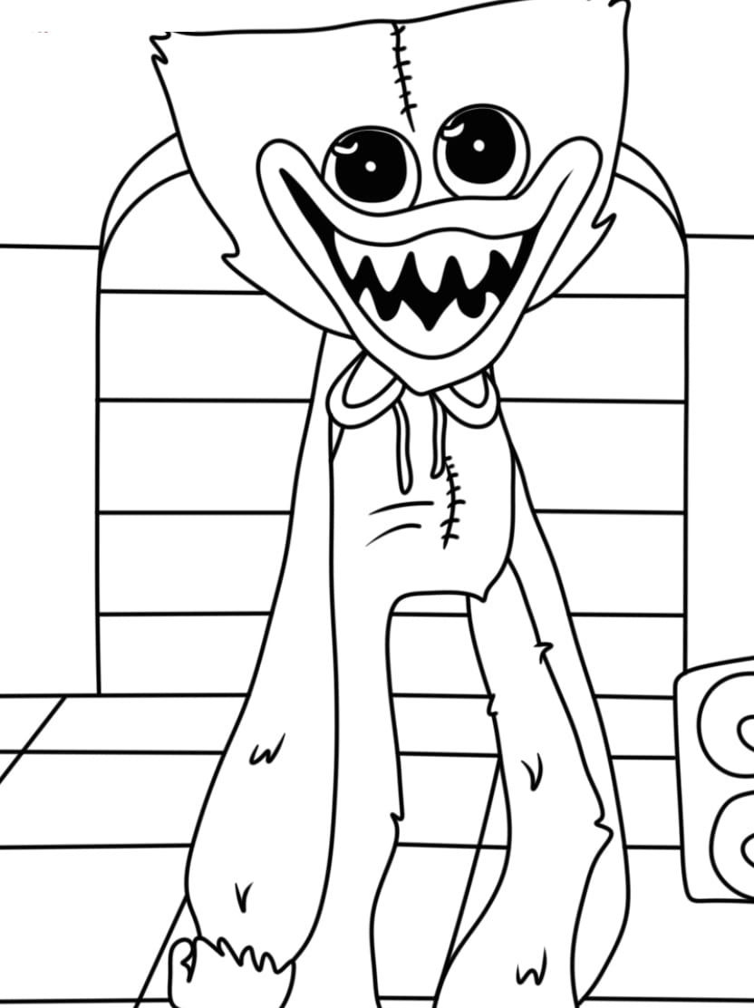 Coloriage Huggy Wuggy Craquant Et Vibrant Pour Les Enfants