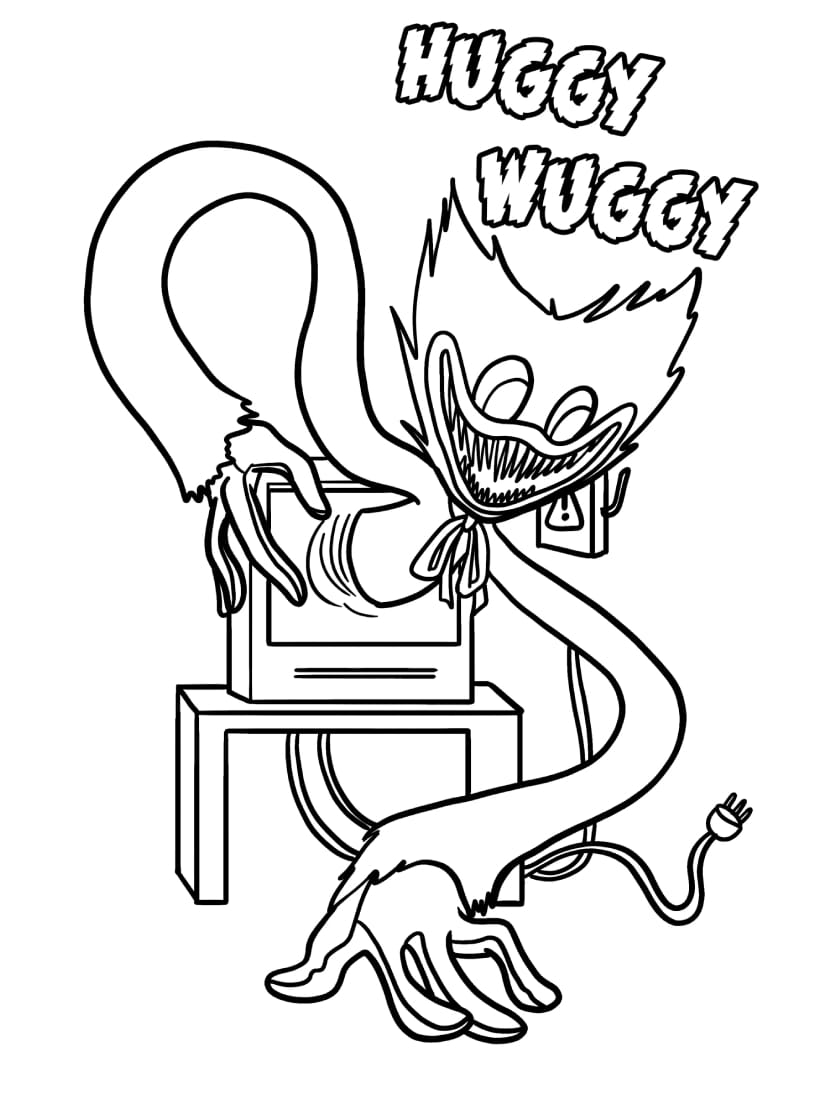 Coloriage Huggy Wuggy Pour Enfants Petits Artistes