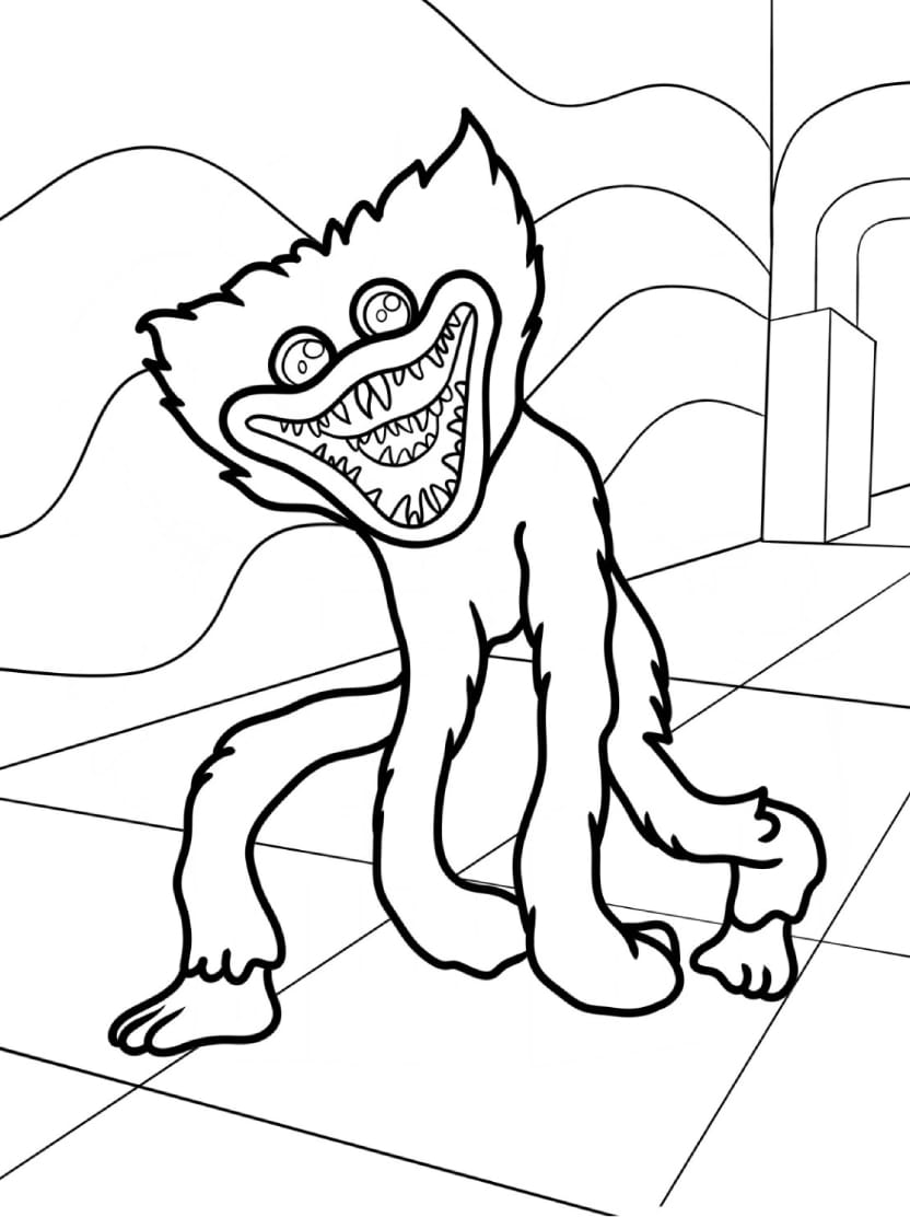 Coloriage Huggy Wuggy Pour Une Experience De Dessin Amusante