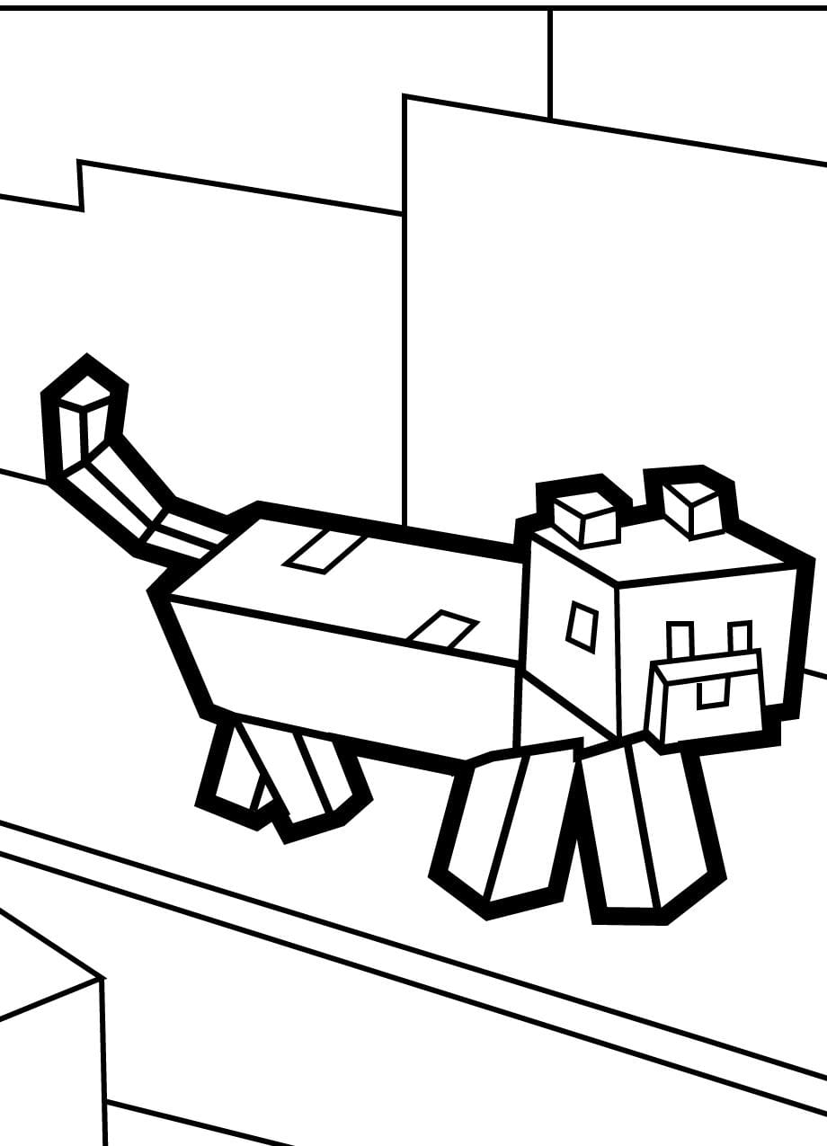 Coloriage Minecraft Beau Simple Et Parfait Pour Les Enfants