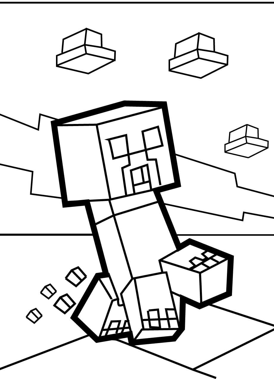 Coloriage Minecraft Pour Les Enfants Facile Et Sympa