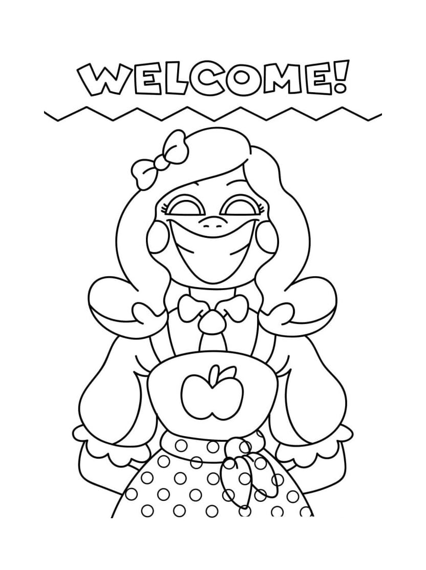 Coloriage Poppy Playtime Sympathique Et Facile A Faire Pour Les Enfants