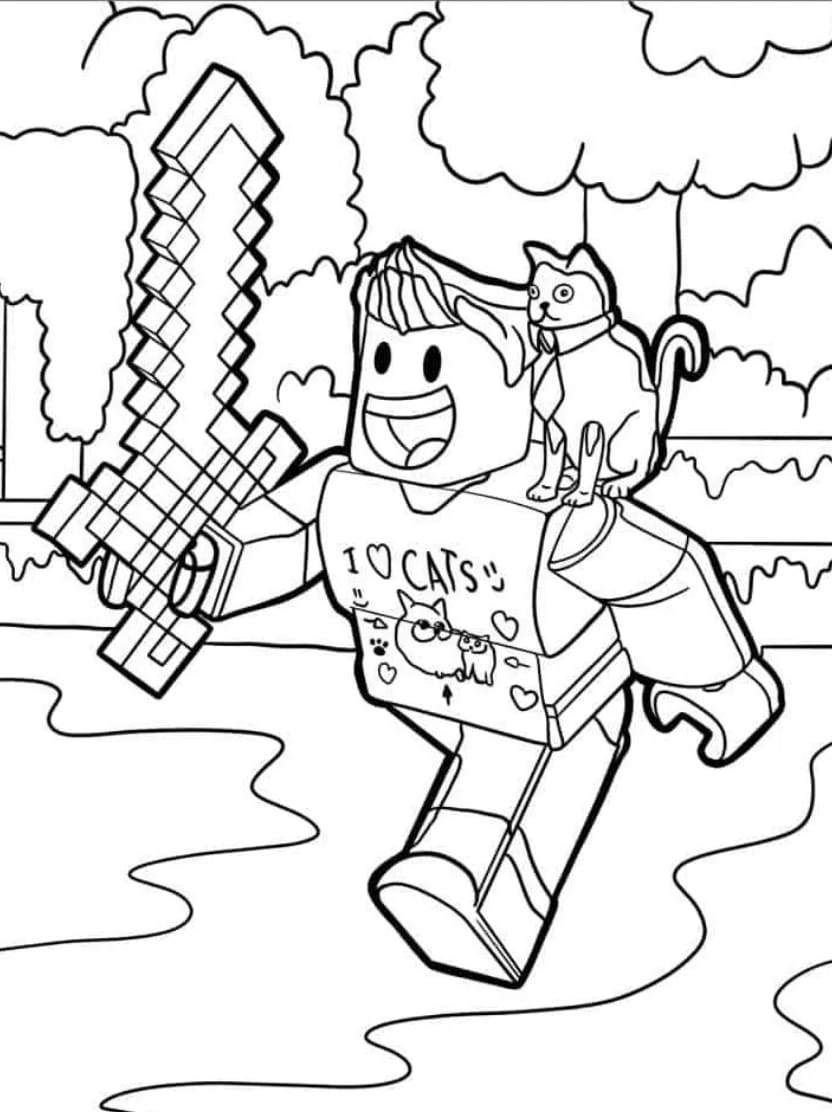 Coloriage Roblox Dessins Gratuits Pour Tous