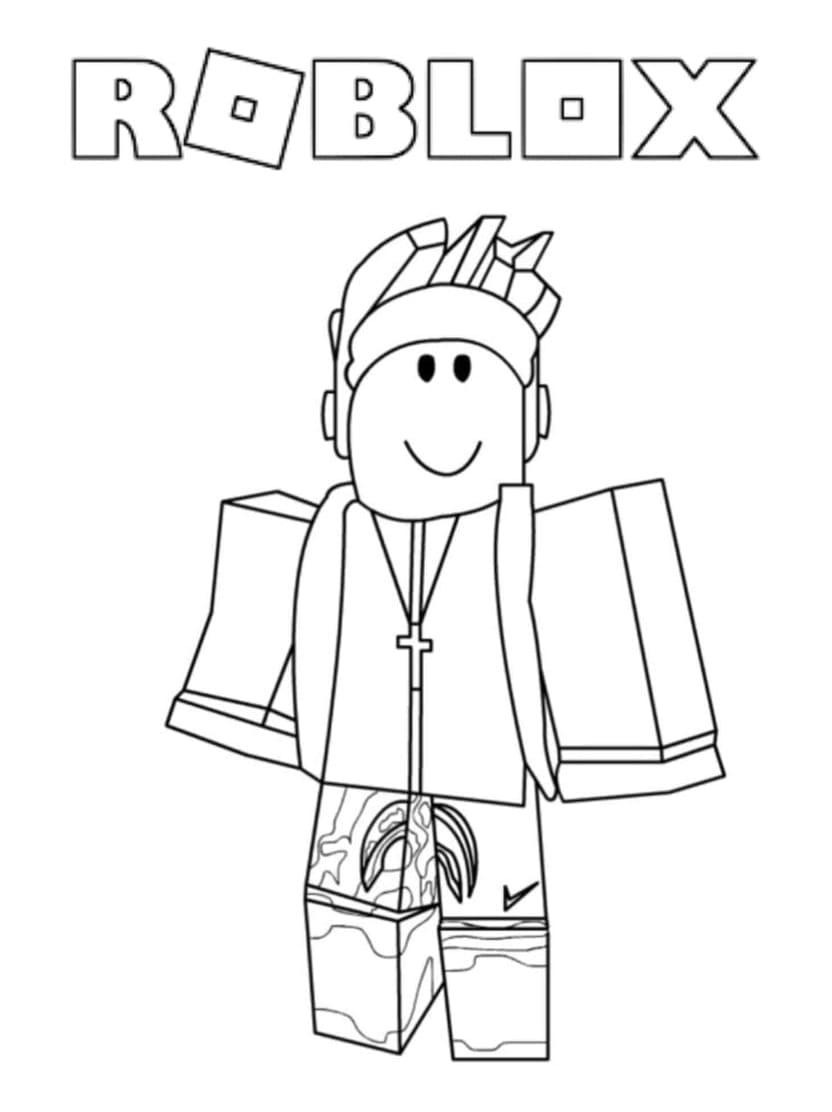 Coloriage Roblox Personnages Adorables A Dessiner