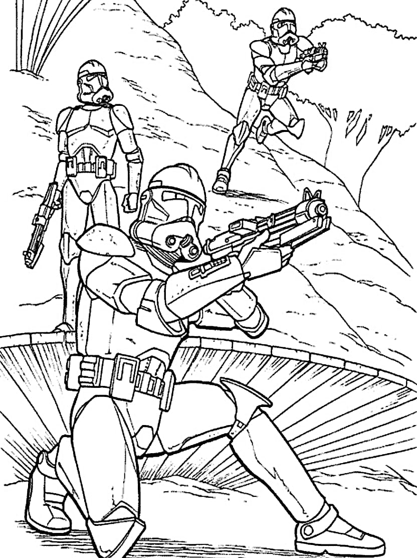 Coloriage Star Wars Fascinant Pour Petits Et Grands