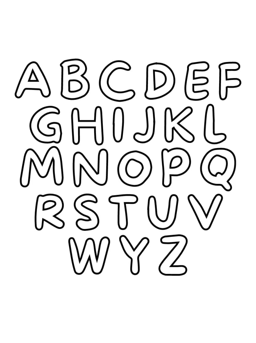 Coloriage Alphabet A Imprimer Pour Enfants