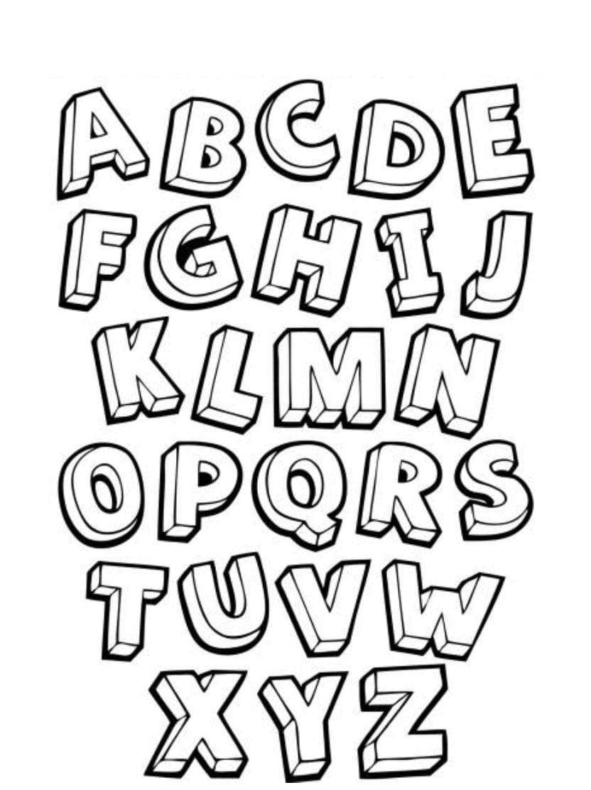 Coloriage Alphabet Simplifie Et Ludique