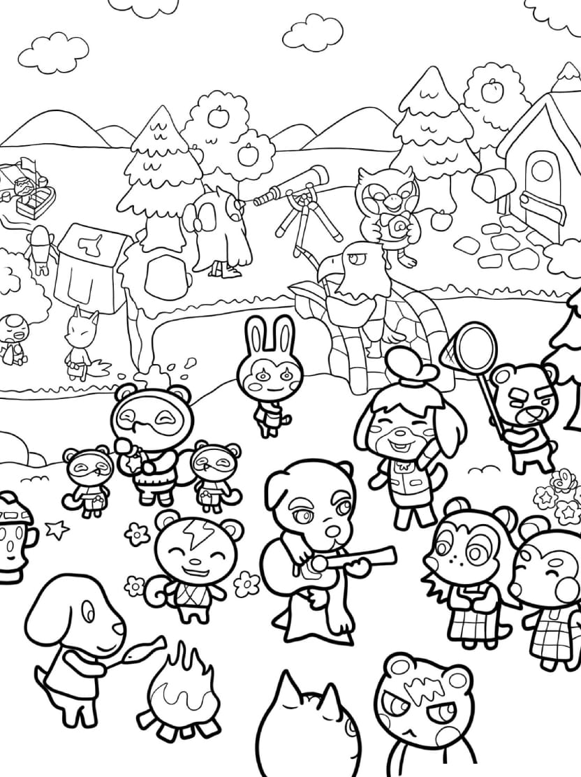 Coloriage Animal Crossing Gratuit