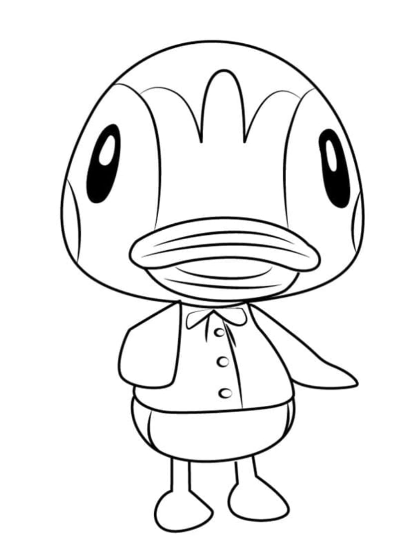 Coloriage Animal Crossing Simple