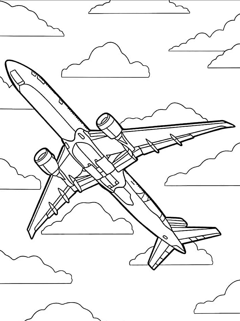 Coloriage Avion De Bataille Pour L Imaginaire De Guerre