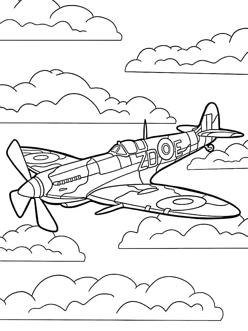 Coloriage Avion De Passagers Pour Partir En Aventure