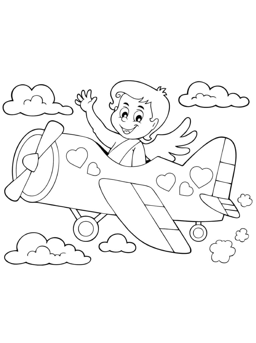 Coloriage Avion De Voiture A Imprimer Pour Petits Pilotes