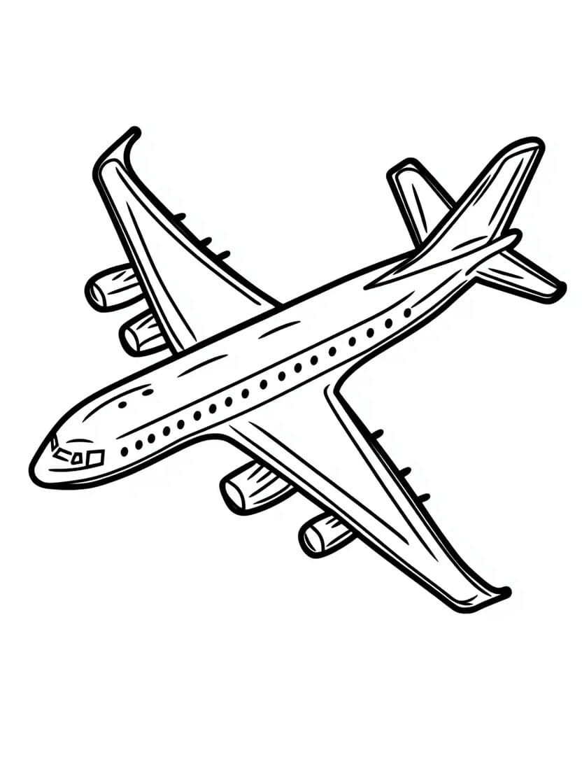 Coloriage Avion De Voyage A Colorier Et Personnaliser