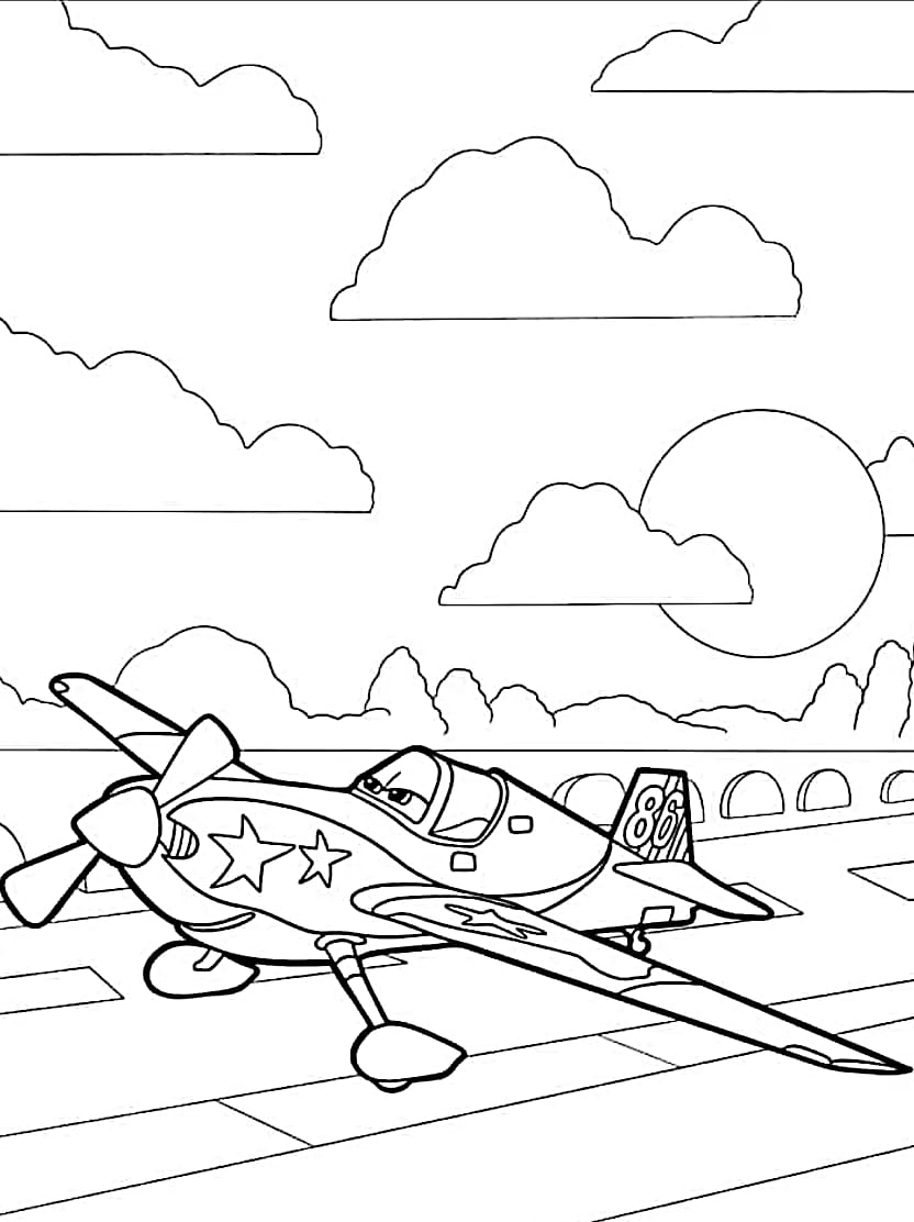 Coloriage Avion Pour Les Petits Fans De L Aeronautique