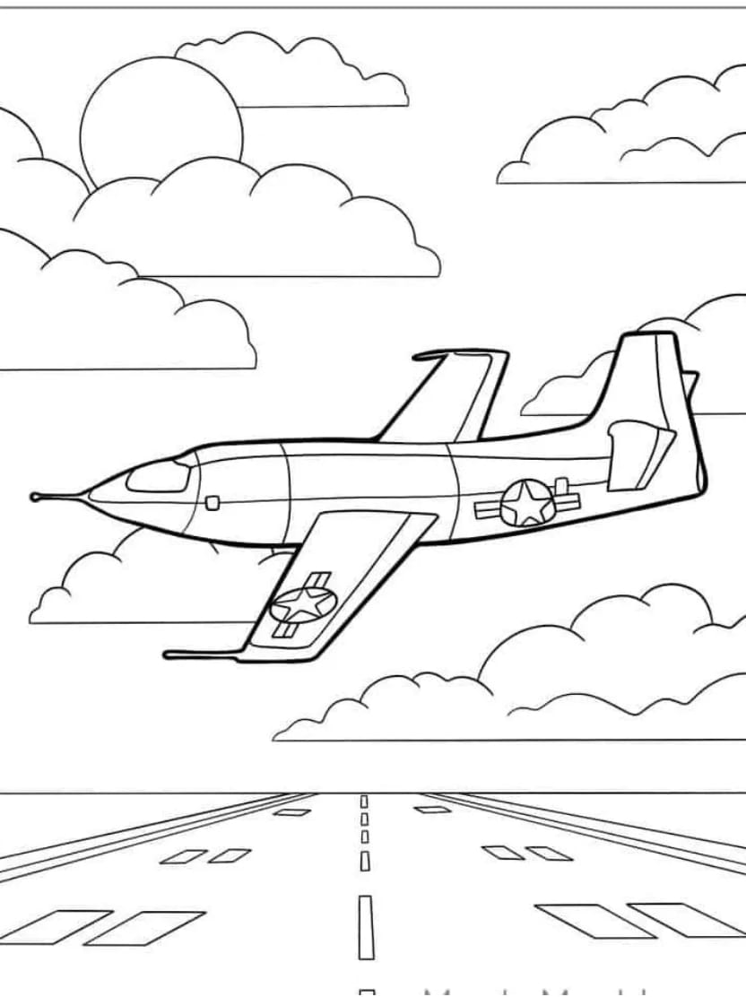 Coloriage Avion Pour Liberer L Imagination Des Enfants