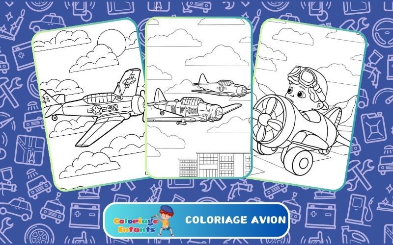 Coloriage Avion