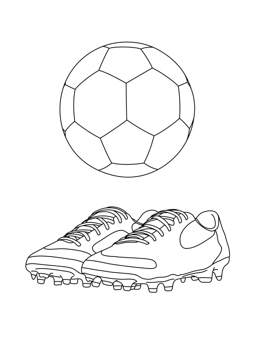 Coloriage Ballon Football